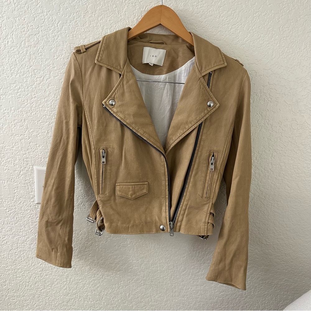 IRO Ashville Leather Jacket size 8